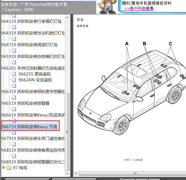 2006年卡宴天线位置