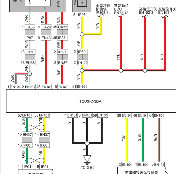 2016年远景变速箱电路图
