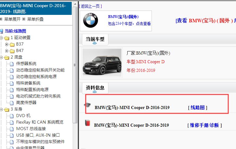 2016-2019年宝马MINI Coopar D电路图