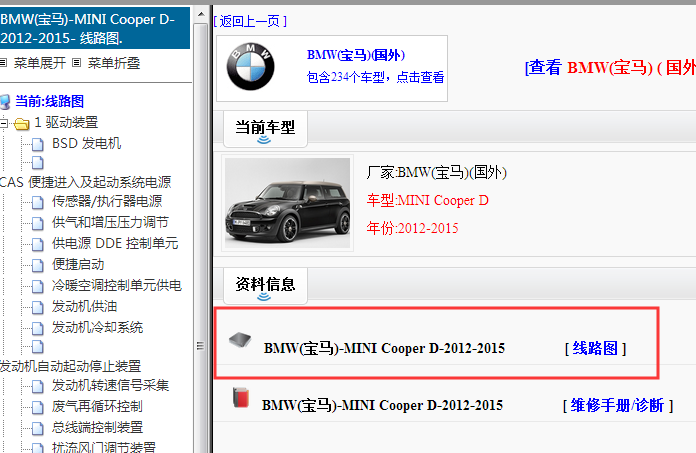 2012-2015年宝马MINI Coopar D电路图