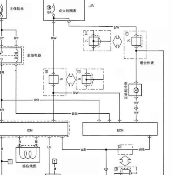 2011年昌河铃木北斗星防盗电路图