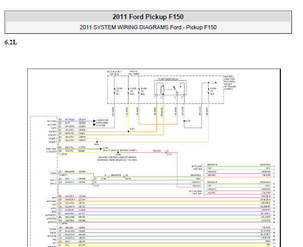 2011年福特F150变速箱电路图