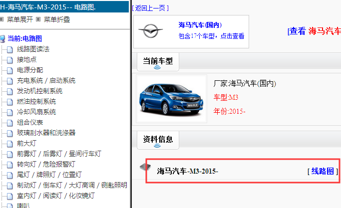 15年海马M3线路图