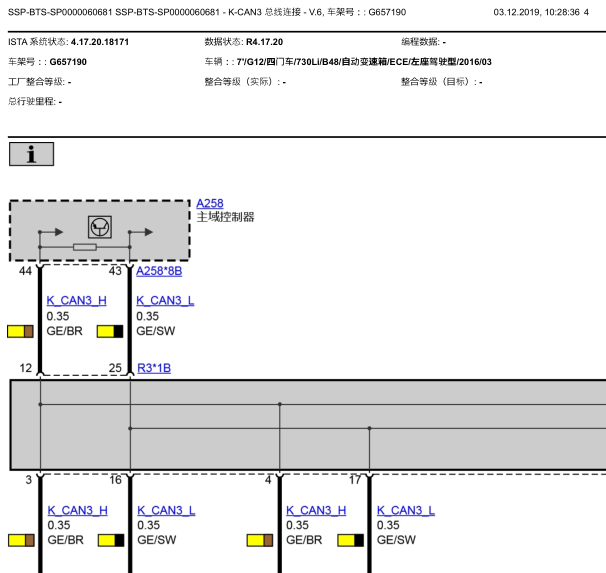 16年宝马730li CAN线路图