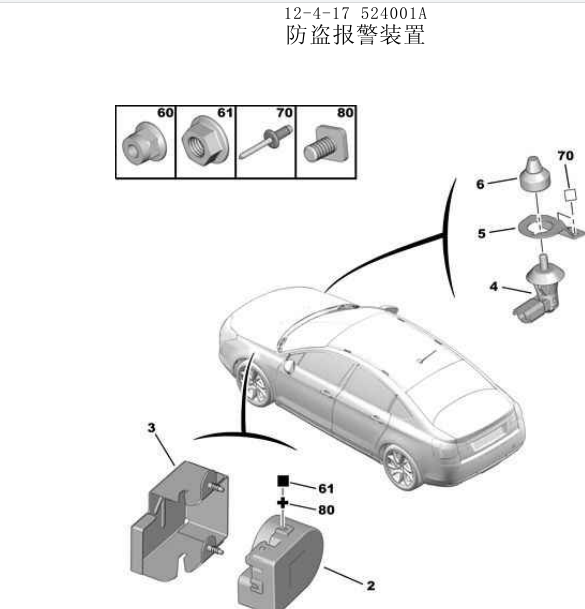 2010年雪铁龙C5门锁拆装