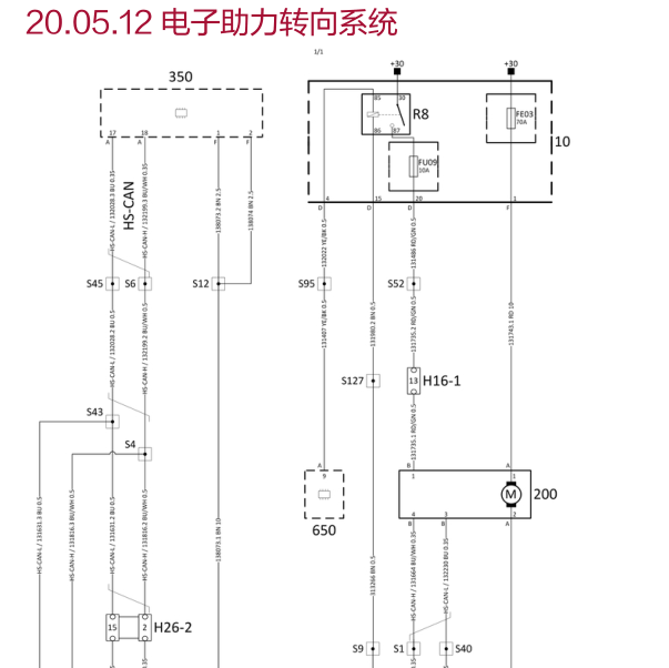 观致3转向电路图