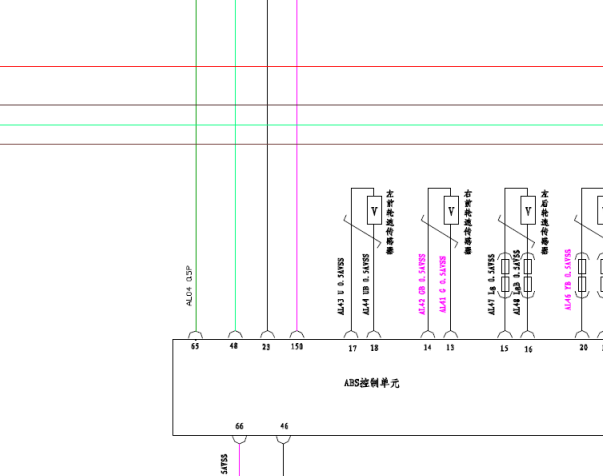 2010年奔奔MINI ABS电路图