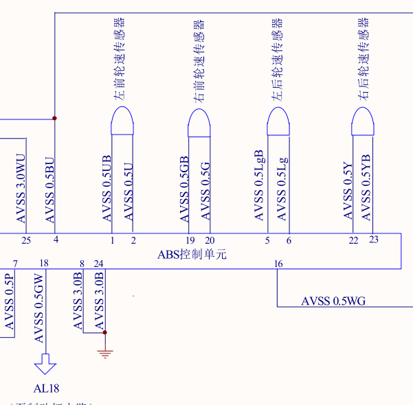 长安奔奔ABS控制线路图