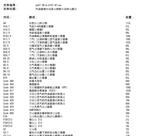 17年奔驰CLA220发动机线路图