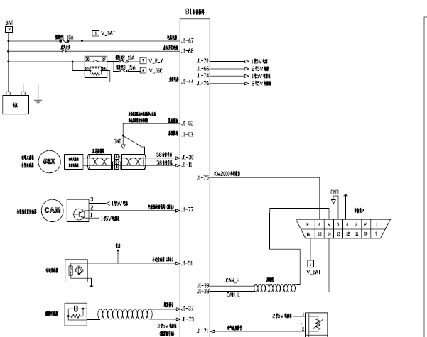 V19发动机电路图