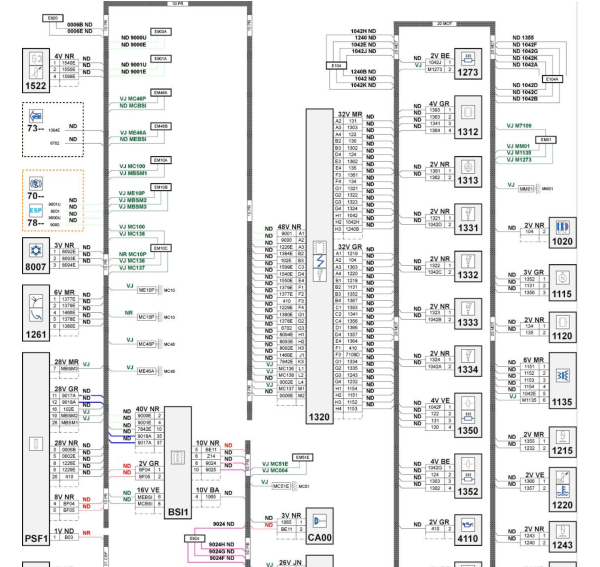 EW10A发动机控制线路图