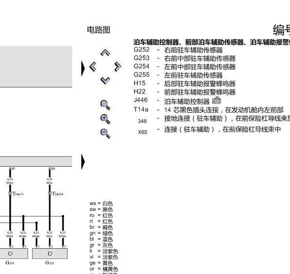 05年奥迪A8L蜂鸣器线路图