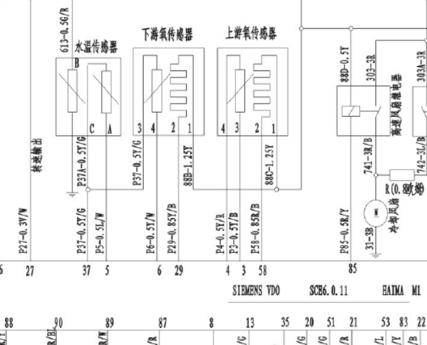 海马王子发动机电路图