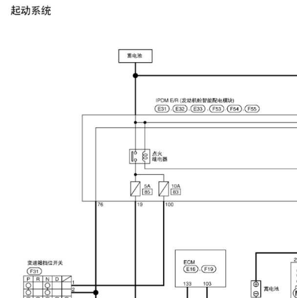 2015年逍客启动电路图