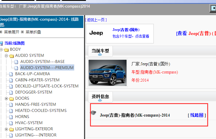 2014年吉普指南者电路图