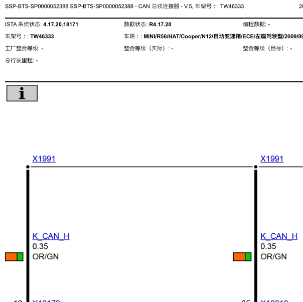 2009年宝马MINI全车通讯线路图