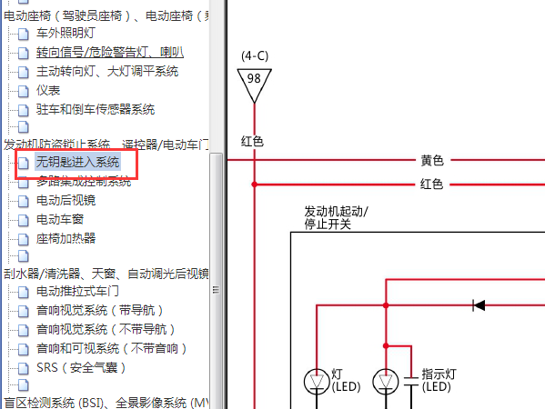 2016-2018年本田奥德赛启停相关电路图