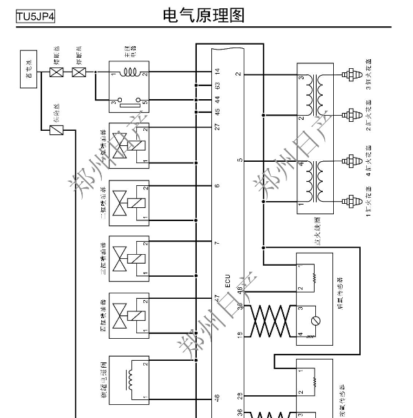 日产帅客TU5JP4发动机电路图