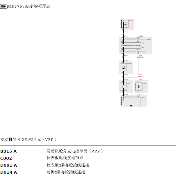 2013年总裁杂物箱电路图