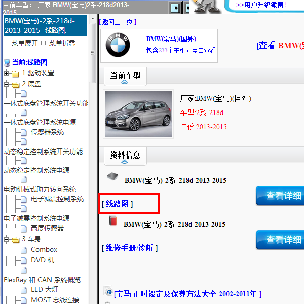 2013-2015年BMW(宝马)-2系-218d-全车电路图