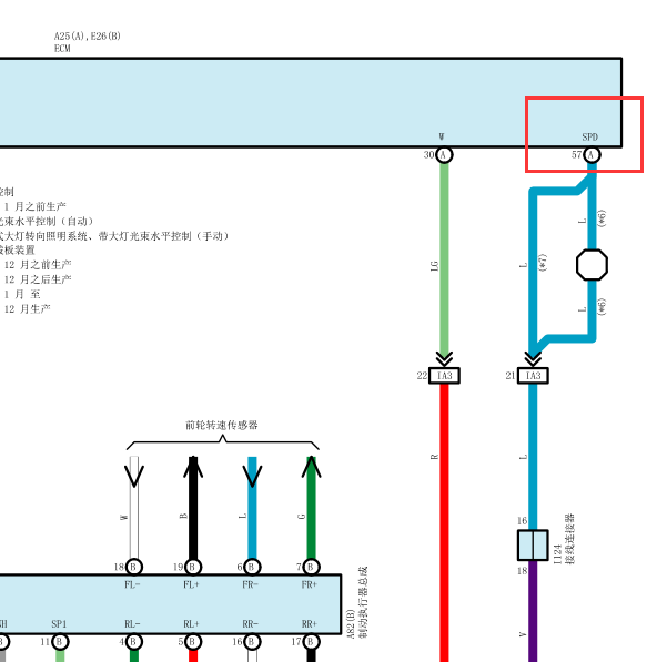 2011款凯美瑞车速线路