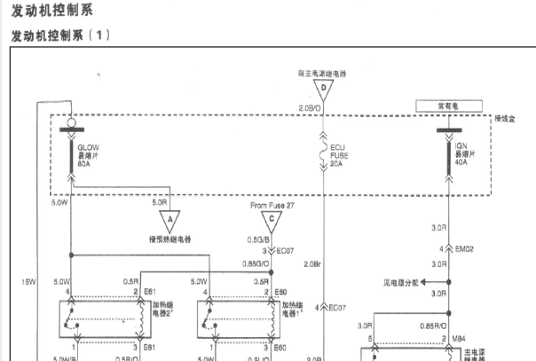 江淮发动机电路图