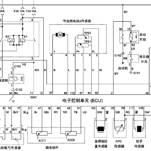 伊思坦纳发动机电路图