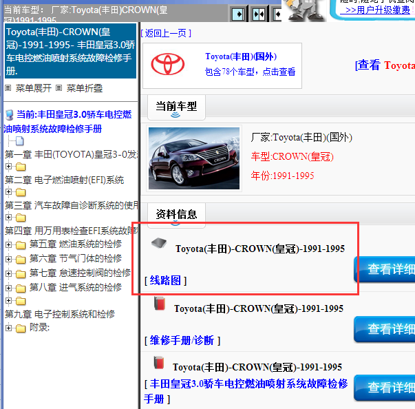 1991-1995年丰田皇冠全车电路图