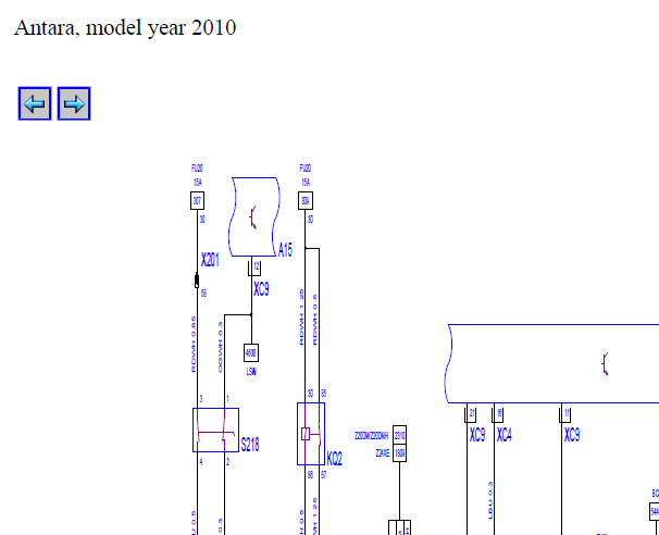2010年欧宝安德拉刹车灯开关部分线路图电路图