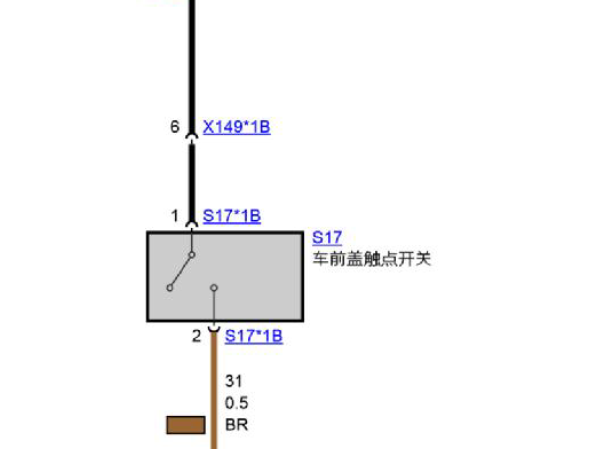 2010年宝马523机盖锁线路图