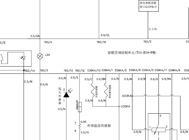 中华骏捷自动空调电路图