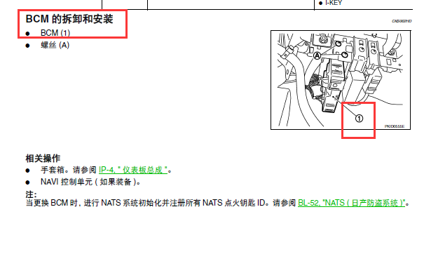 2009年东风日产轩逸车身模块安装位置