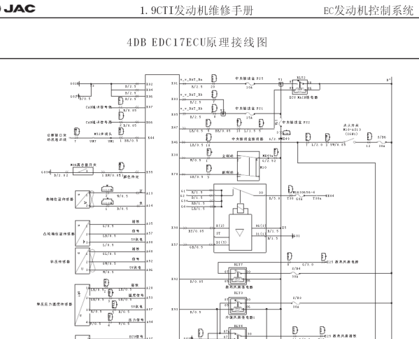江淮瑞鹰发动机电路图