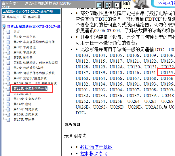 2016-2017年莱迪拉克XT5仪表不通讯资料
