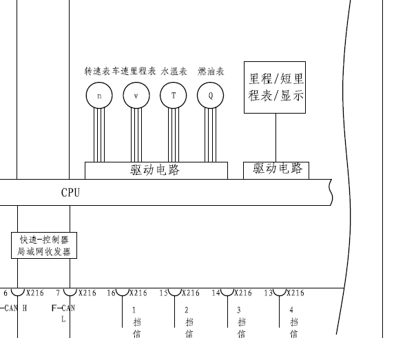 比亚迪F6油表电路图