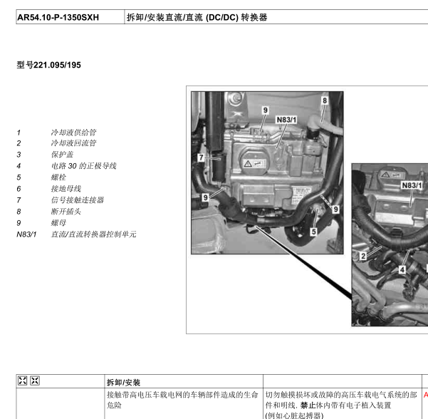 2012年奔驰s400L混动逆变器拆解