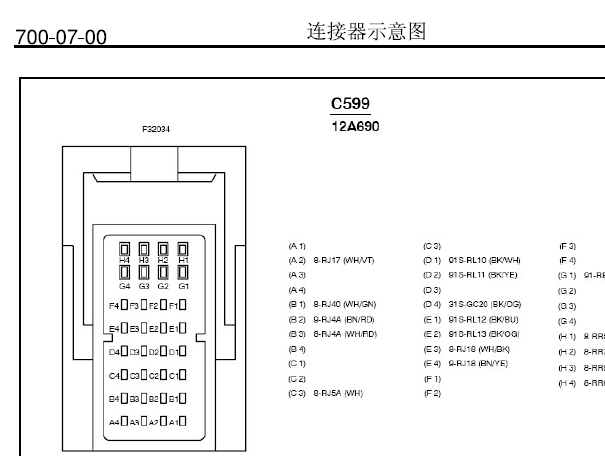福克斯1.8发动机端子图