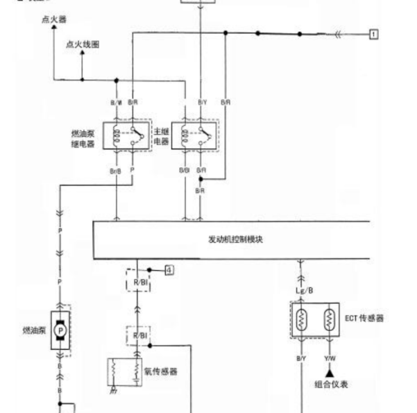 昌河北斗星发动机电路图