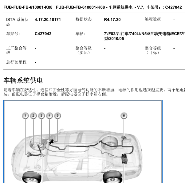 2009年宝马740Li配电器安装位置