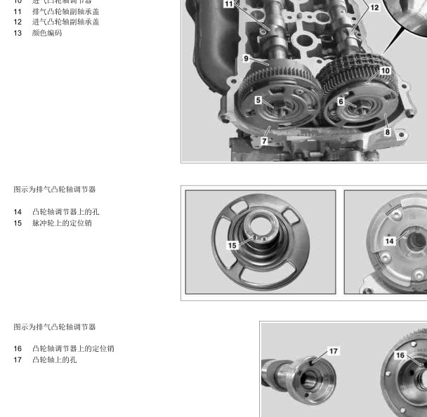 2008年奔驰GL550凸轮轴调整位置