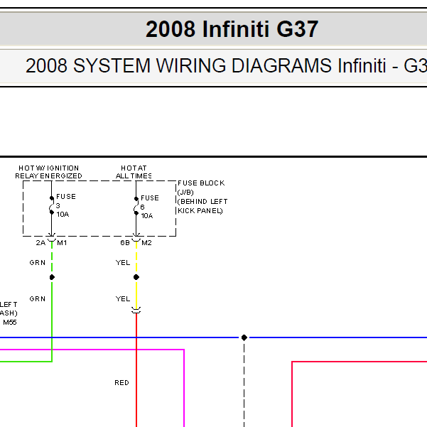 2008年英菲尼迪G37网络通讯电路图