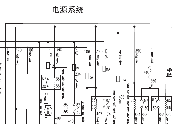 长城哈佛H3电源和仪表电路图