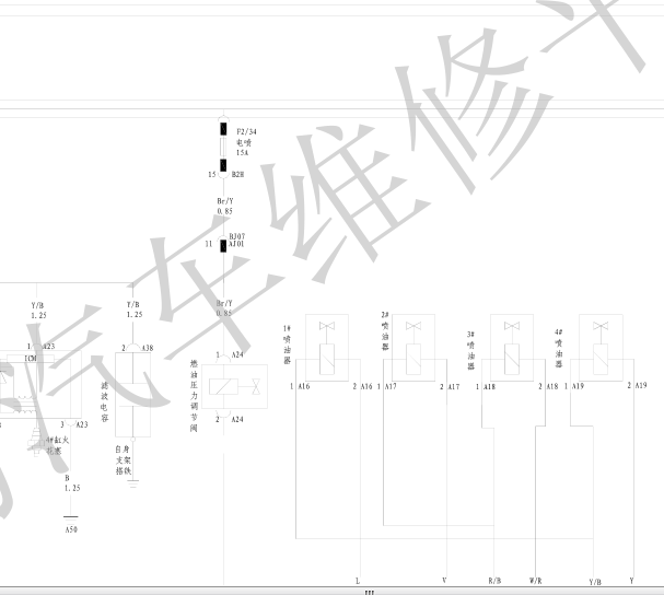13年比亚迪秦发动机电路图