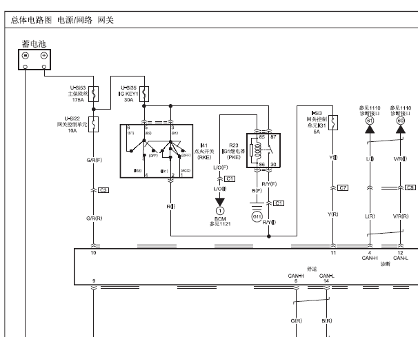2015年奔腾B50网关电路图