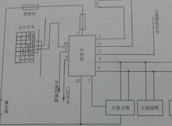 2009年长城金迪尔中控电路图