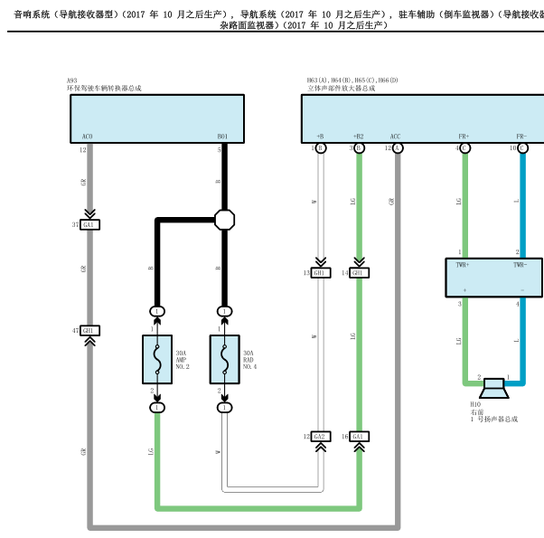 18年酷路泽雷达电路图