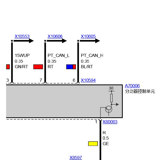 \2007年宝马X5分动箱电路图
