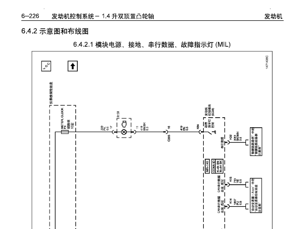 雪佛兰乐风L95 发动机电路图