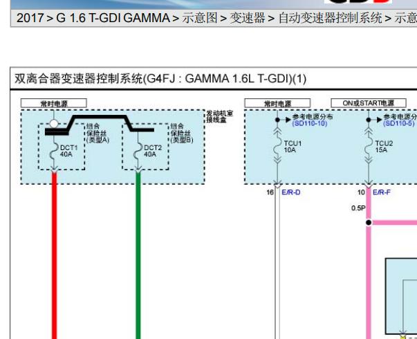 2017年起亚K5变速箱电路图