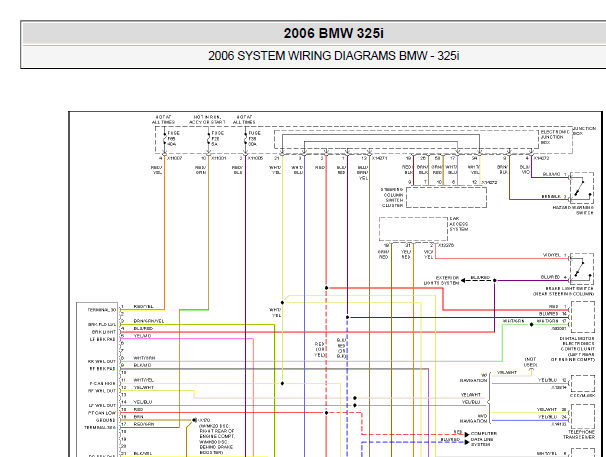 2006年宝马325i电路图